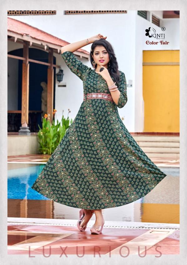 Kinti Color Fair Designer Stylish Anarkali Kurti Collection